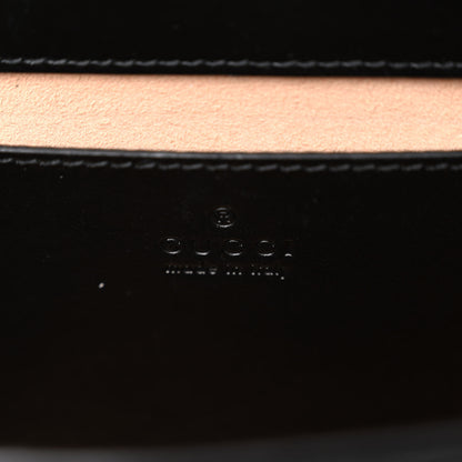 Gucci Calfskin Matelasse Aria Mini GG Marmont Shoulder Bag Black 6 of 10
