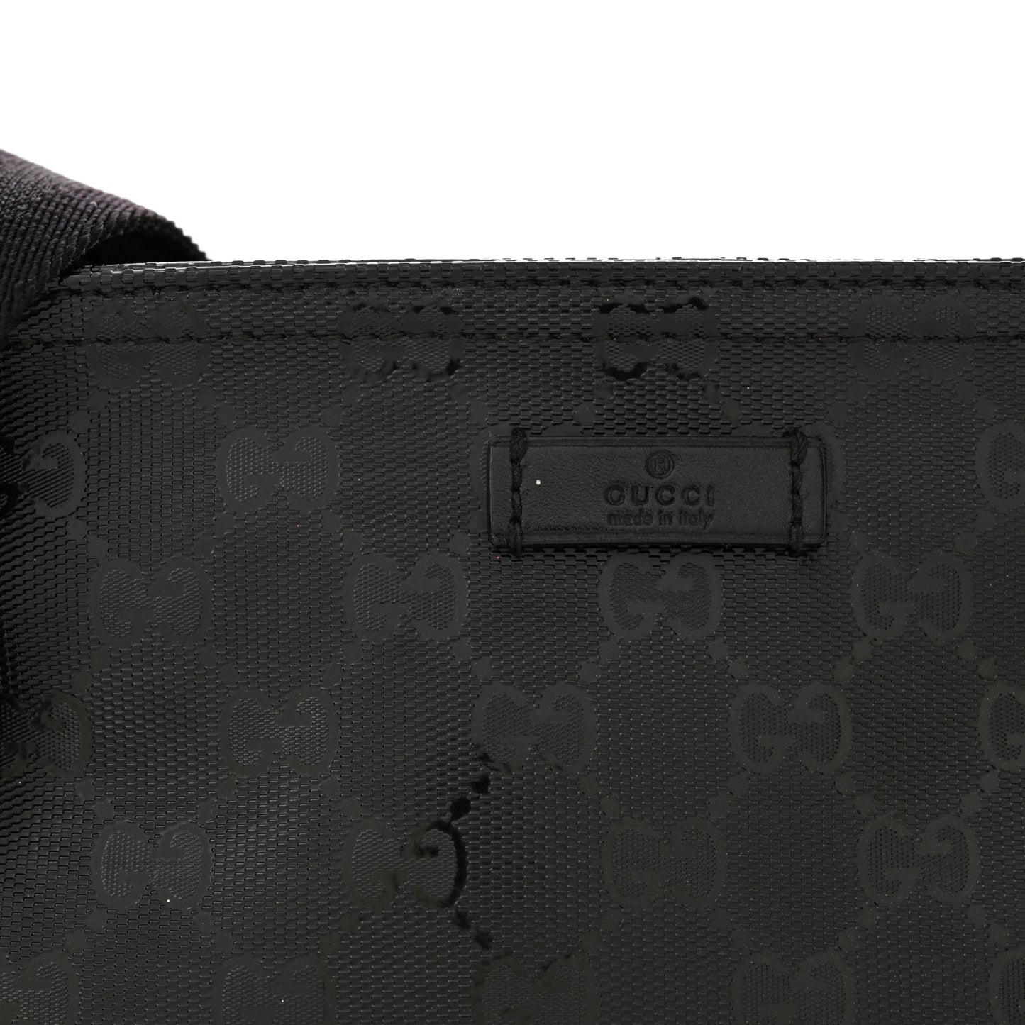Imprime Monogram Small Flat Messenger Bag Black