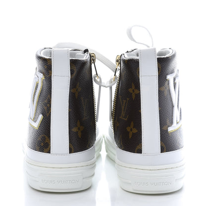Louis Vuitton Patent Monogram Stellar Sneaker Boots 37.5 4 of 9
