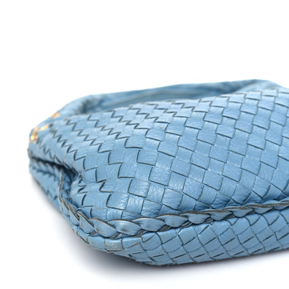 Bottega Veneta Nappa Intrecciato Grommet Medium Veneta Hobo Blue 8 of 13