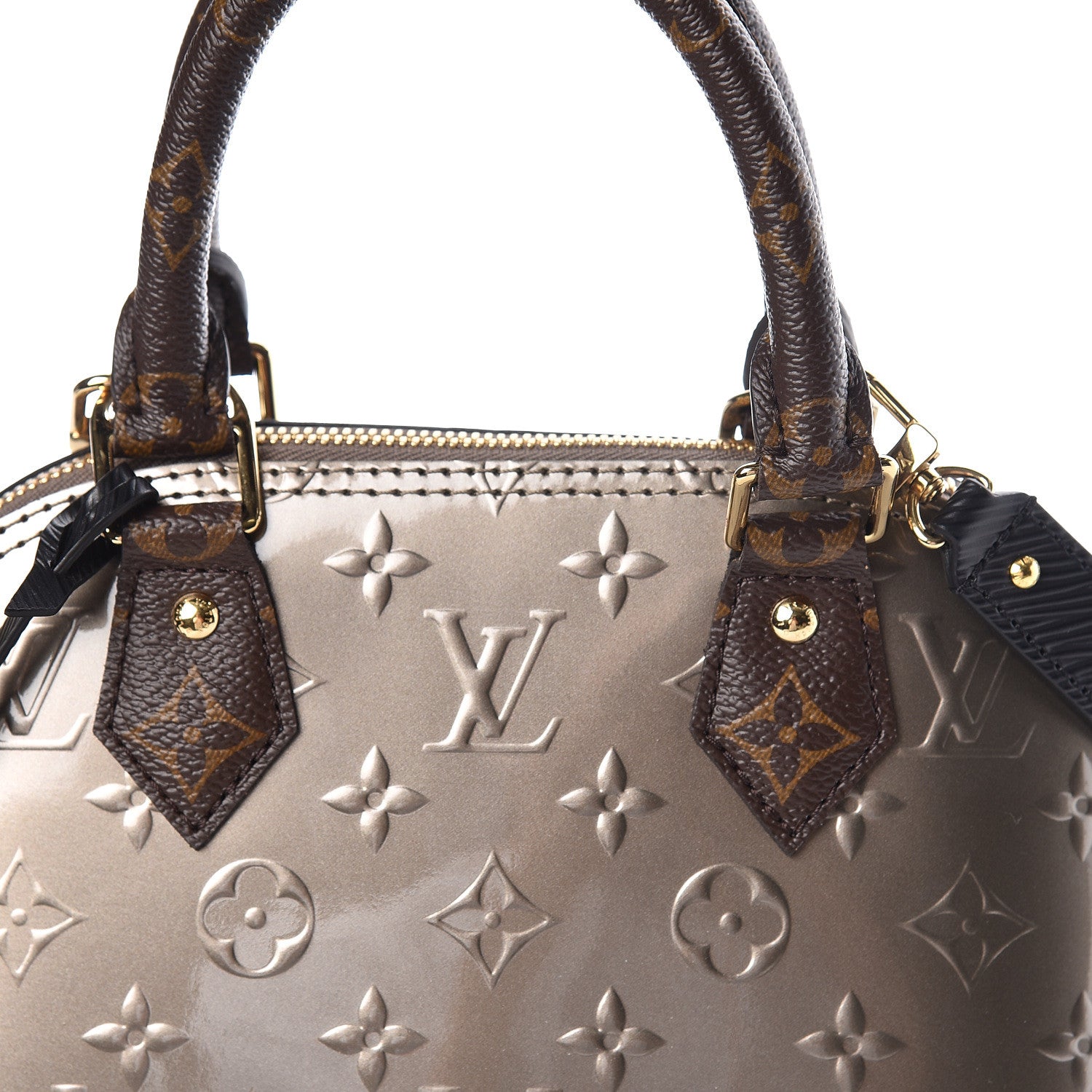 Louis Vuitton Vernis Epi Monogram Alma BB Champagne Metallise 9 of 9