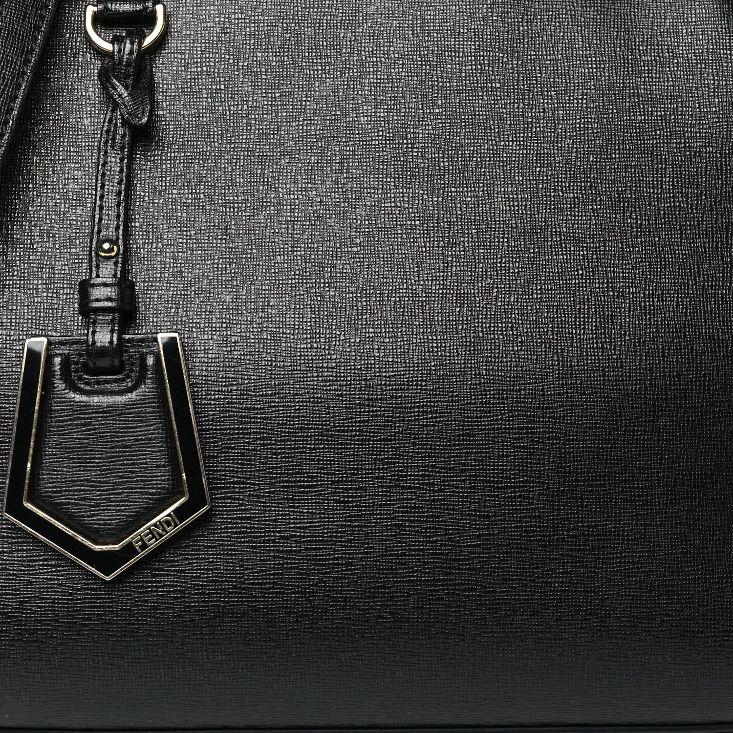 Fendi Vitello Elite Petite 2Jours Tote Black 7 of 10