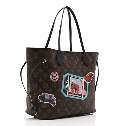 Louis Vuitton Monogram My LV World Tour Neverfull MM 4 of 11