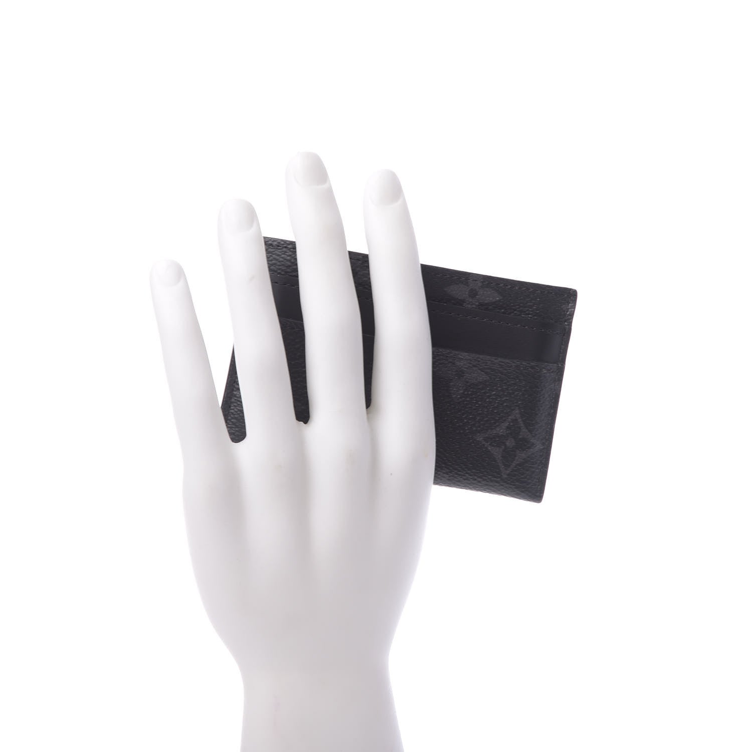 Louis Vuitton Monogram Eclipse Porte-Cartes Double Card Holder 2 of 6
