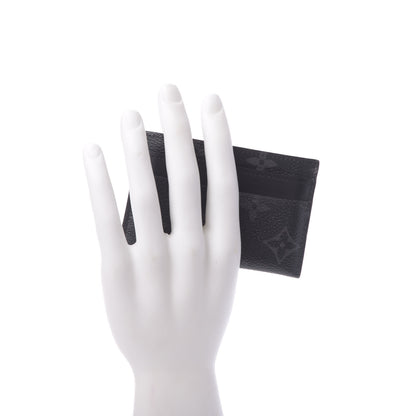 Louis Vuitton Monogram Eclipse Porte-Cartes Double Card Holder 2 of 6
