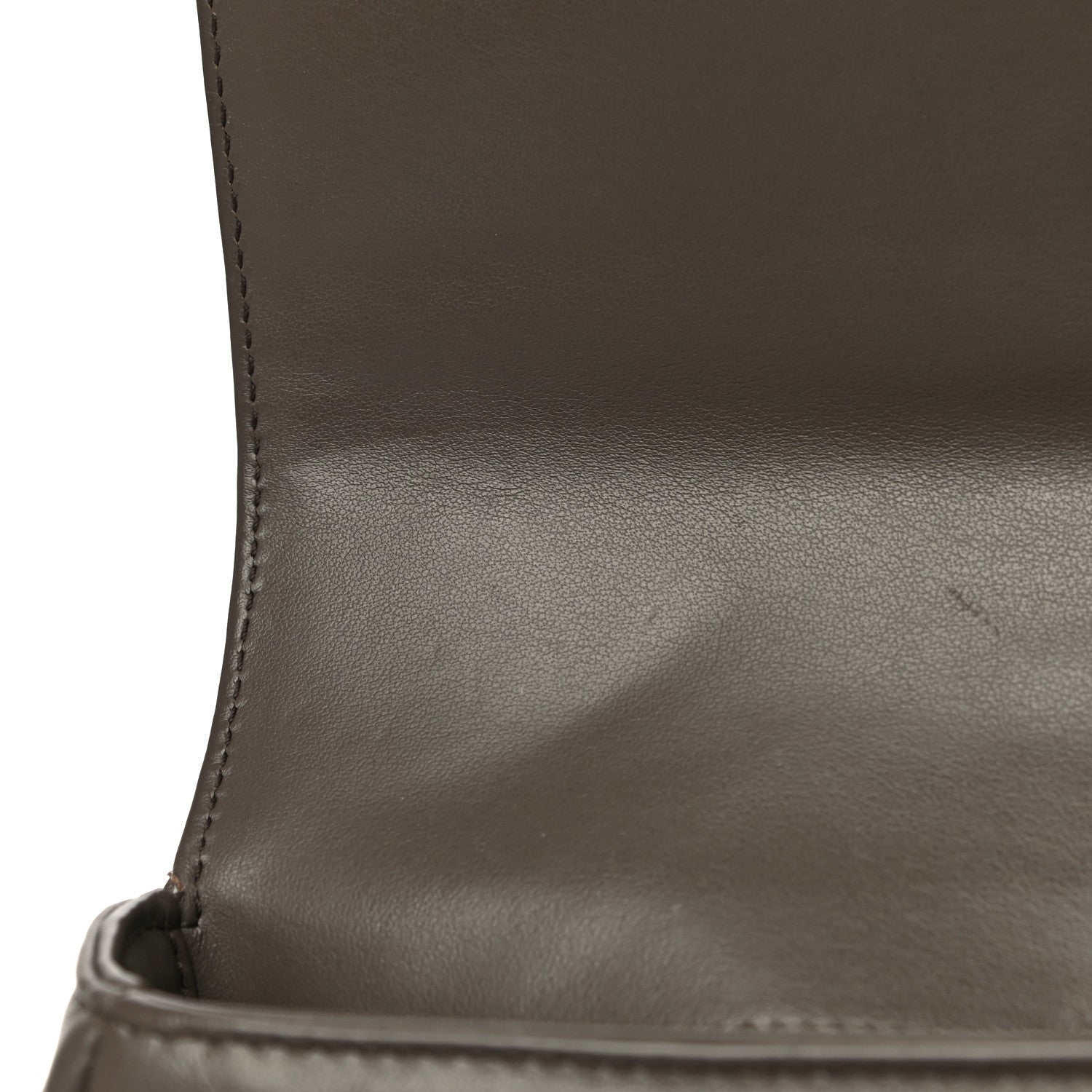 Prada Soft Calfskin Impunture Diagramme Large Chain Flap Shoulder Bag Bambu 15 of 19