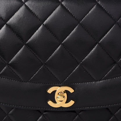 Chanel Lambskin Quilted Medium Single Flap Black 8 of 8
