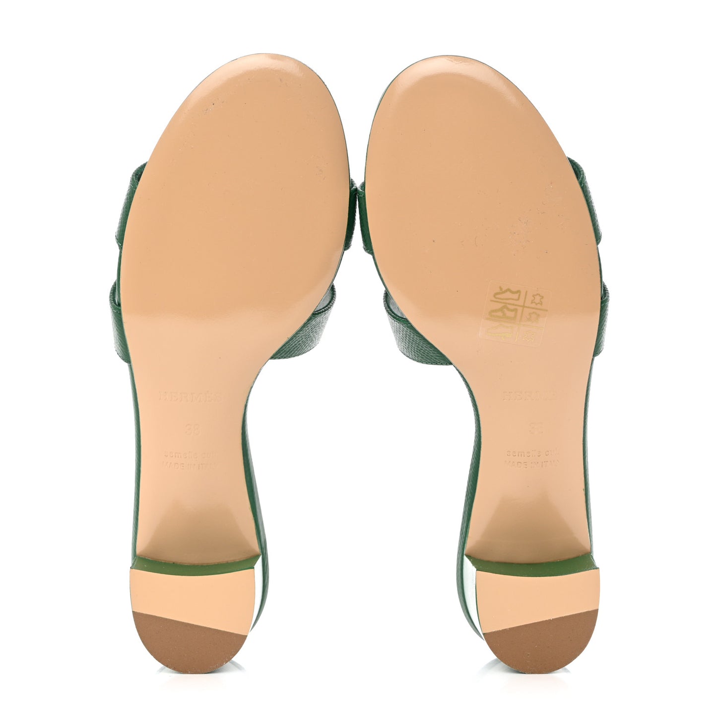 Epsom Oasis Sandals 38 Vert Cactus