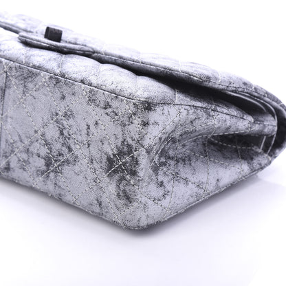 Chanel Metallic Caviar Quilted 2.55 Reissue 226 Flap Silver Black 7 of 10