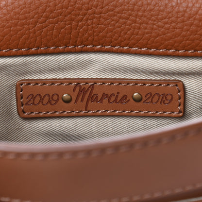 Chloe Calfskin Mini Marcie Round Fringe Crossbody Bag Tan 7 of 8