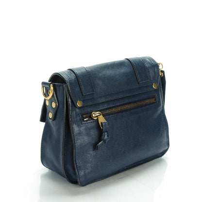 Proenza Schouler Lambskin PS1 Pouch Messenger Midnight 3 of 7
