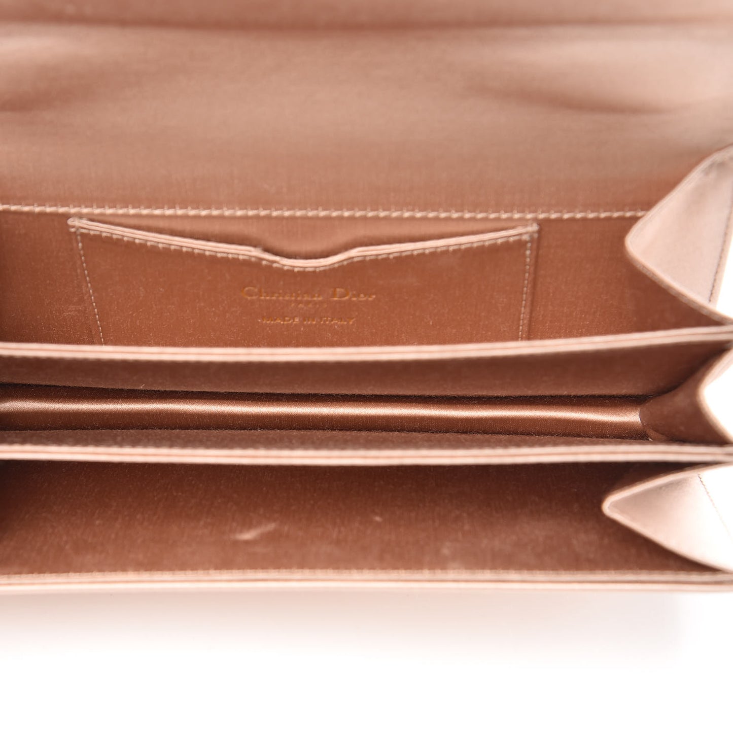 Satin Bee Pouch Powder Beige