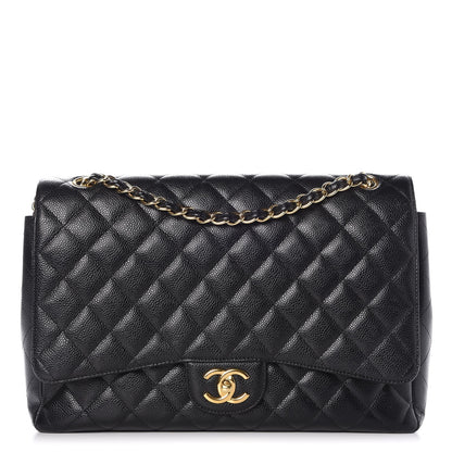 Chanel Caviar Quilted Maxi Double Flap Black 1 of 14