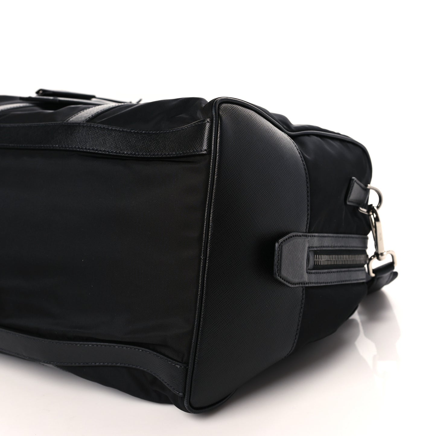 Re-Nylon Saffiano Duffle Bag Black