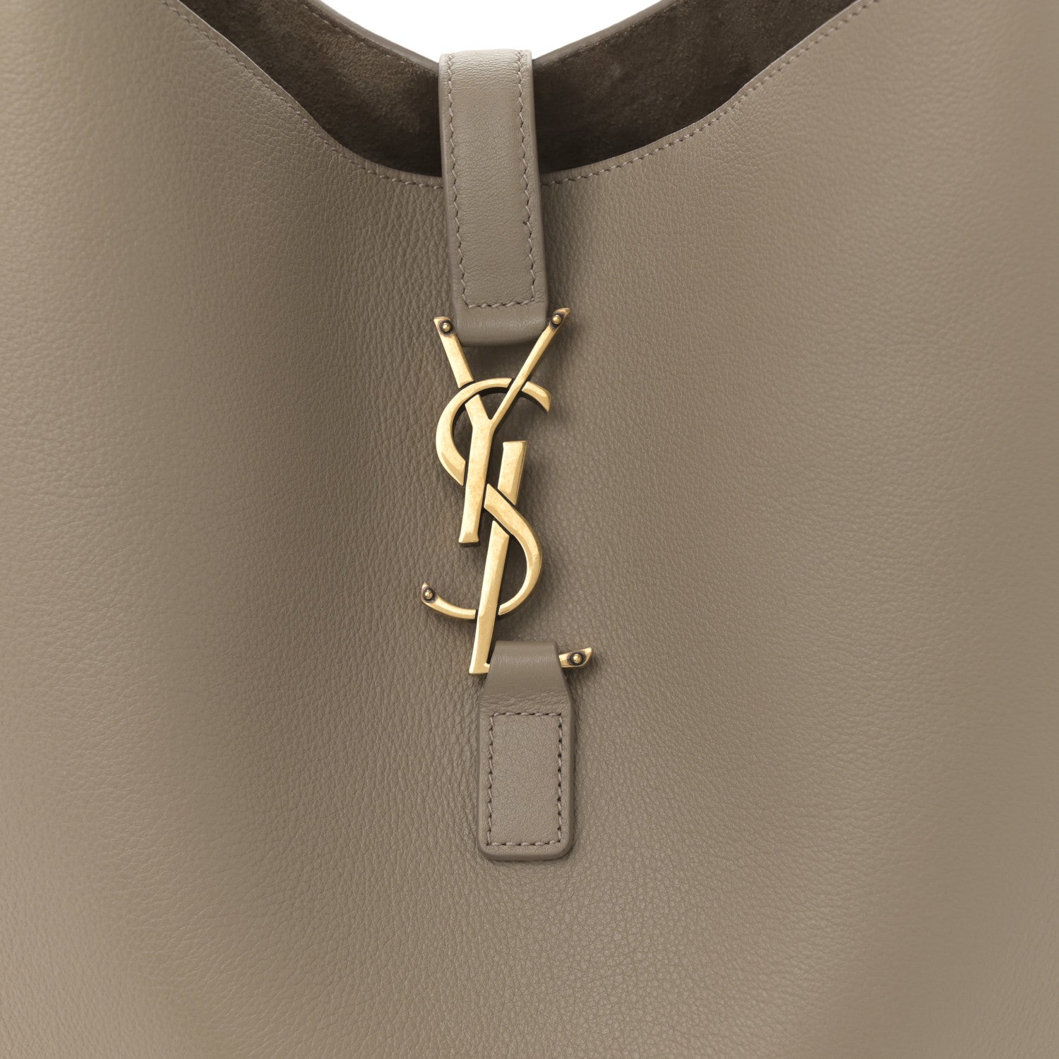 Saint Laurent Supple Calfskin Large Le 5 A 7 Soft Hobo Dusty Grey 8 of 12