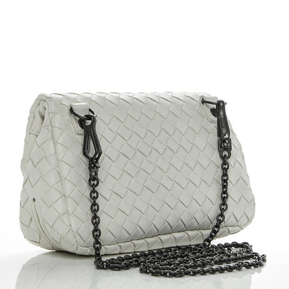 Bottega Veneta Nappa Intrecciato Mini Messenger Bag White 3 of 7