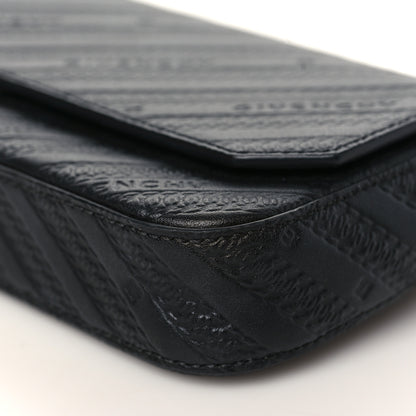 Givenchy Calfskin Embossed Logo Bond Chain Camera Bag Black 8 of 9