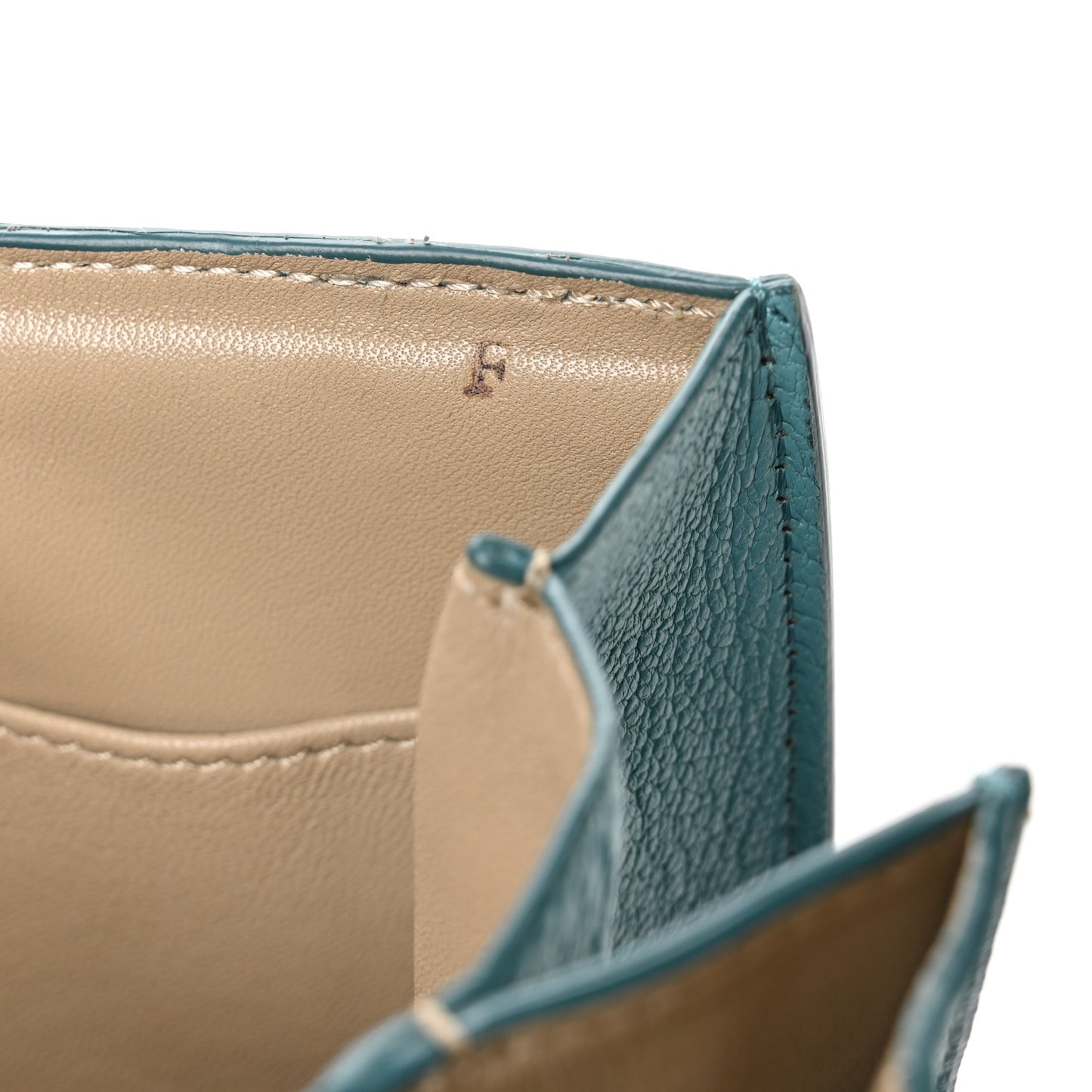 Goatskin Medium Classic Box Flap Bag Antarctic