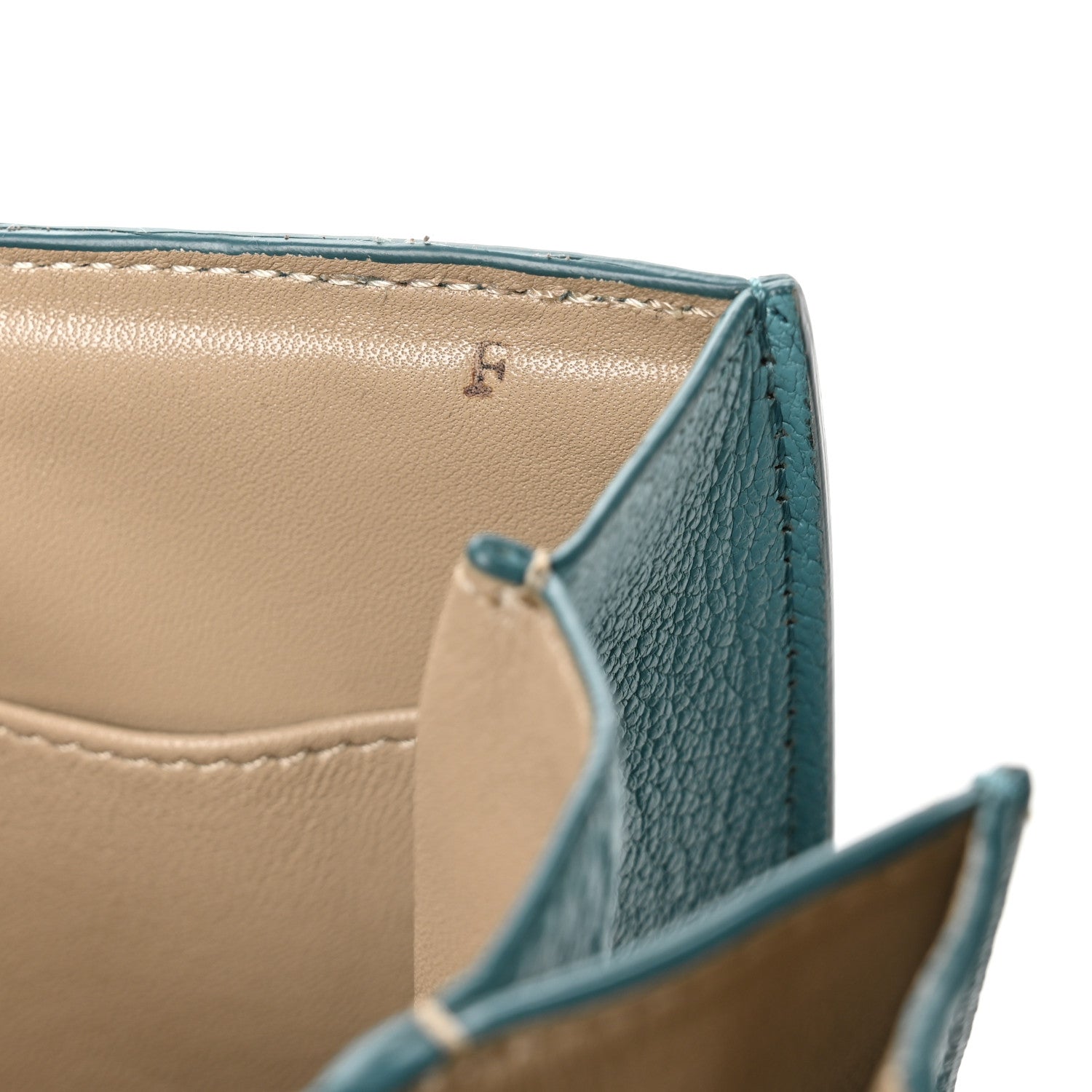 Celine Goatskin Medium Classic Box Flap Bag Antarctic 9 of 12