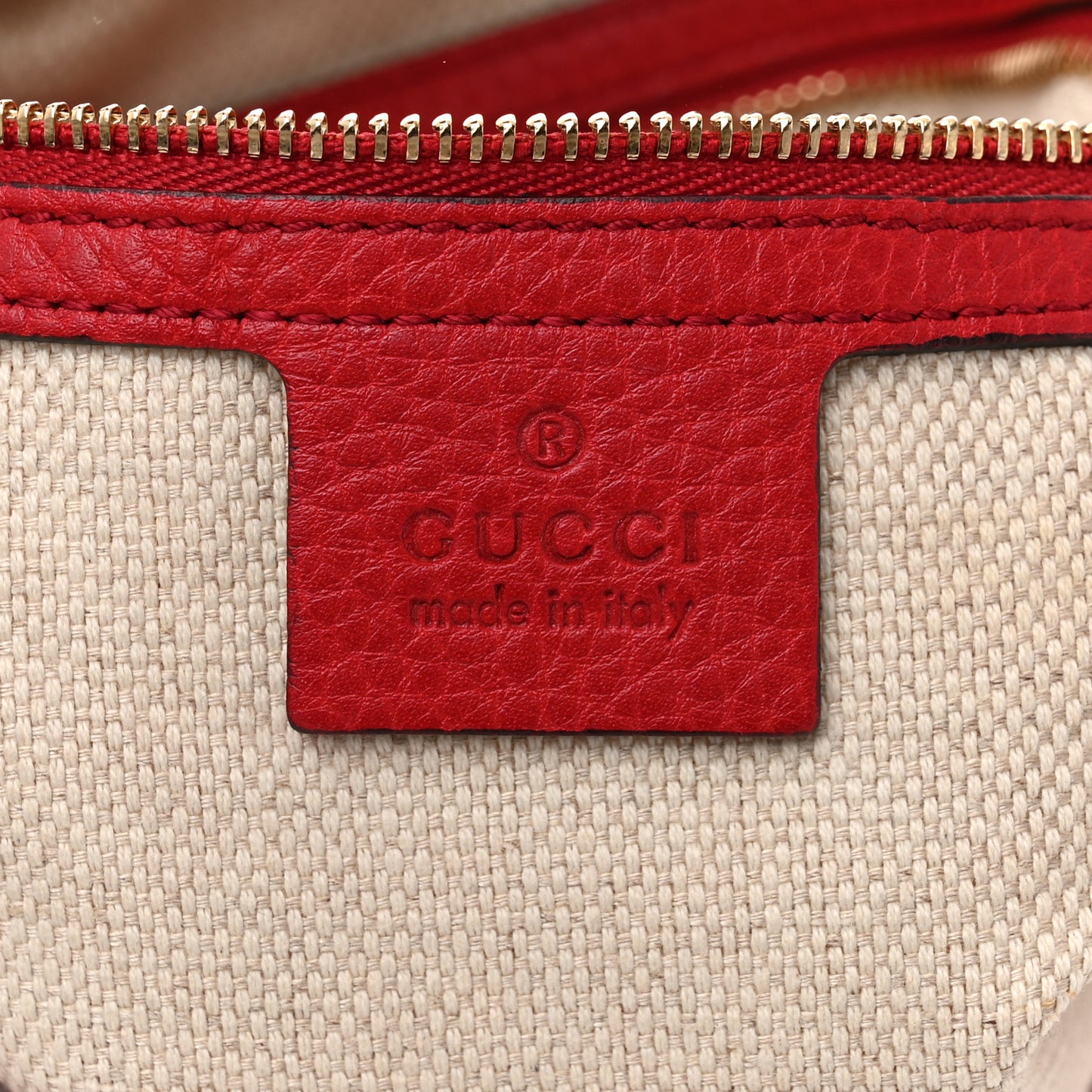 Pebbled Calfskin Soho Hobo Red