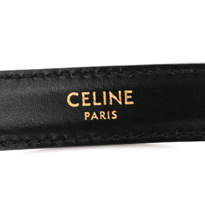 Celine Box Calfskin Small 18mm Triomphe Belt 75 Black 5 of 7