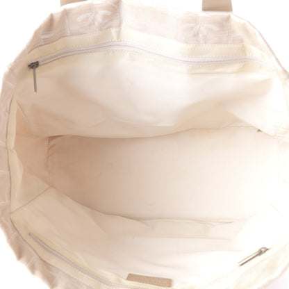 Chanel Nylon Medium Travel Tote Beige 5 of 10