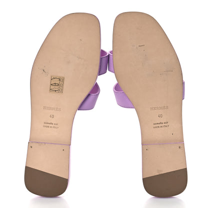 Hermes Epsom Oran Sandals 40 Violet Amethyste 6 of 14