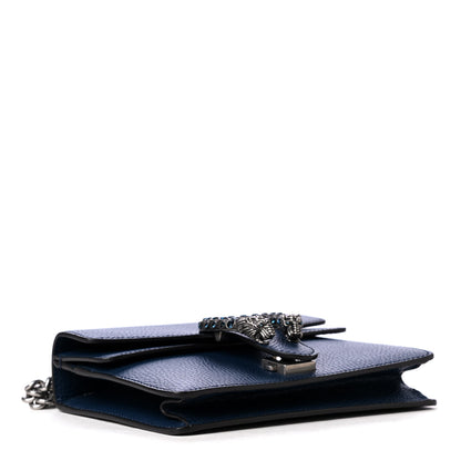 Gucci Dollar Calfskin Crystal Mini Dionysus Shoulder Bag Blue Agata Montana Sapphire 3 of 5