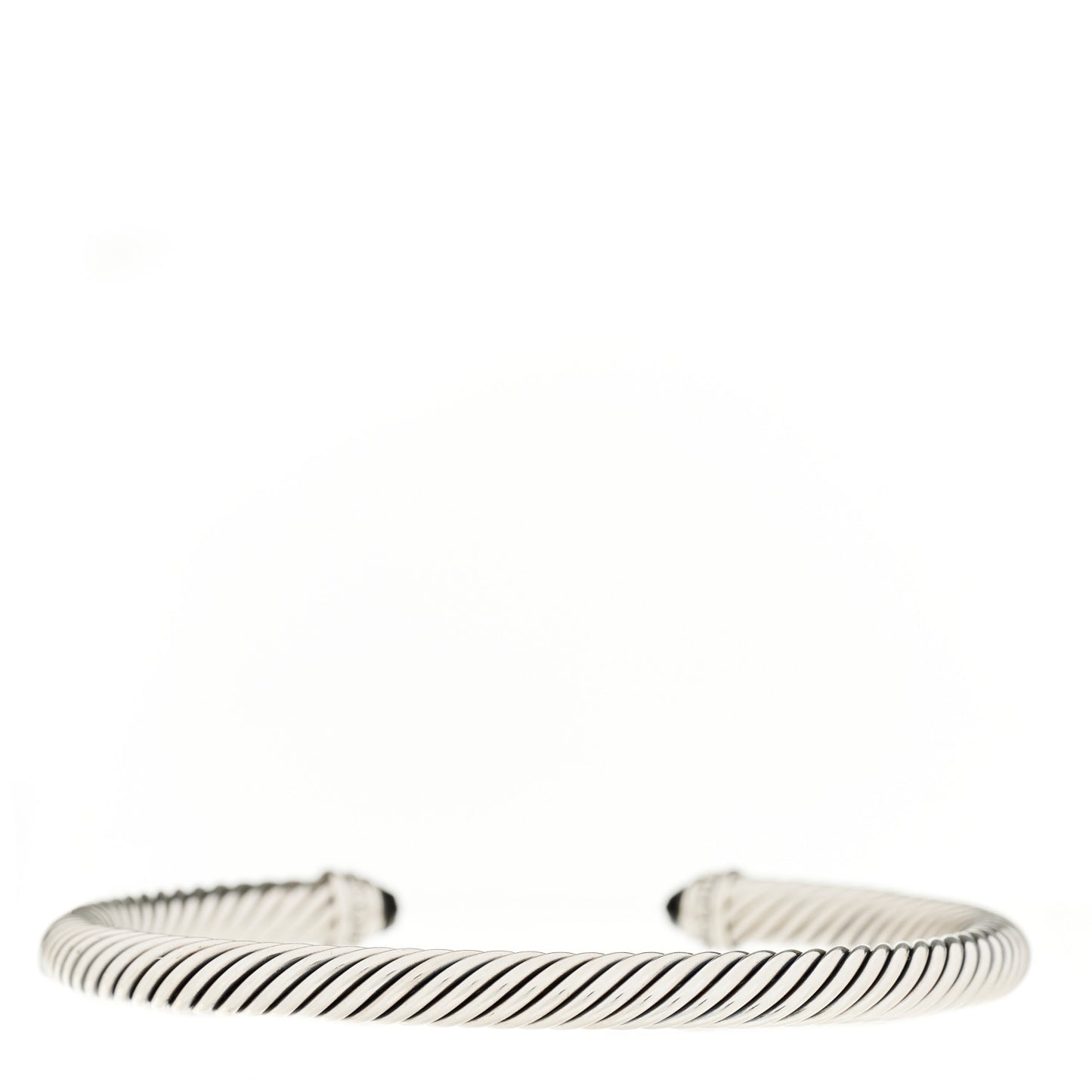 Sterling Silver Diamond Black Onyx 5mm Cable Classics Bracelet