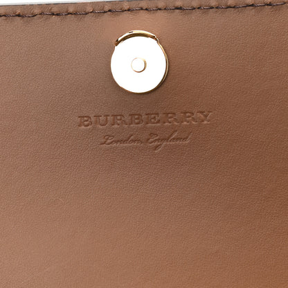 Burberry Derby Calfskin House Check Wallet On Chain Brown 6 of 8