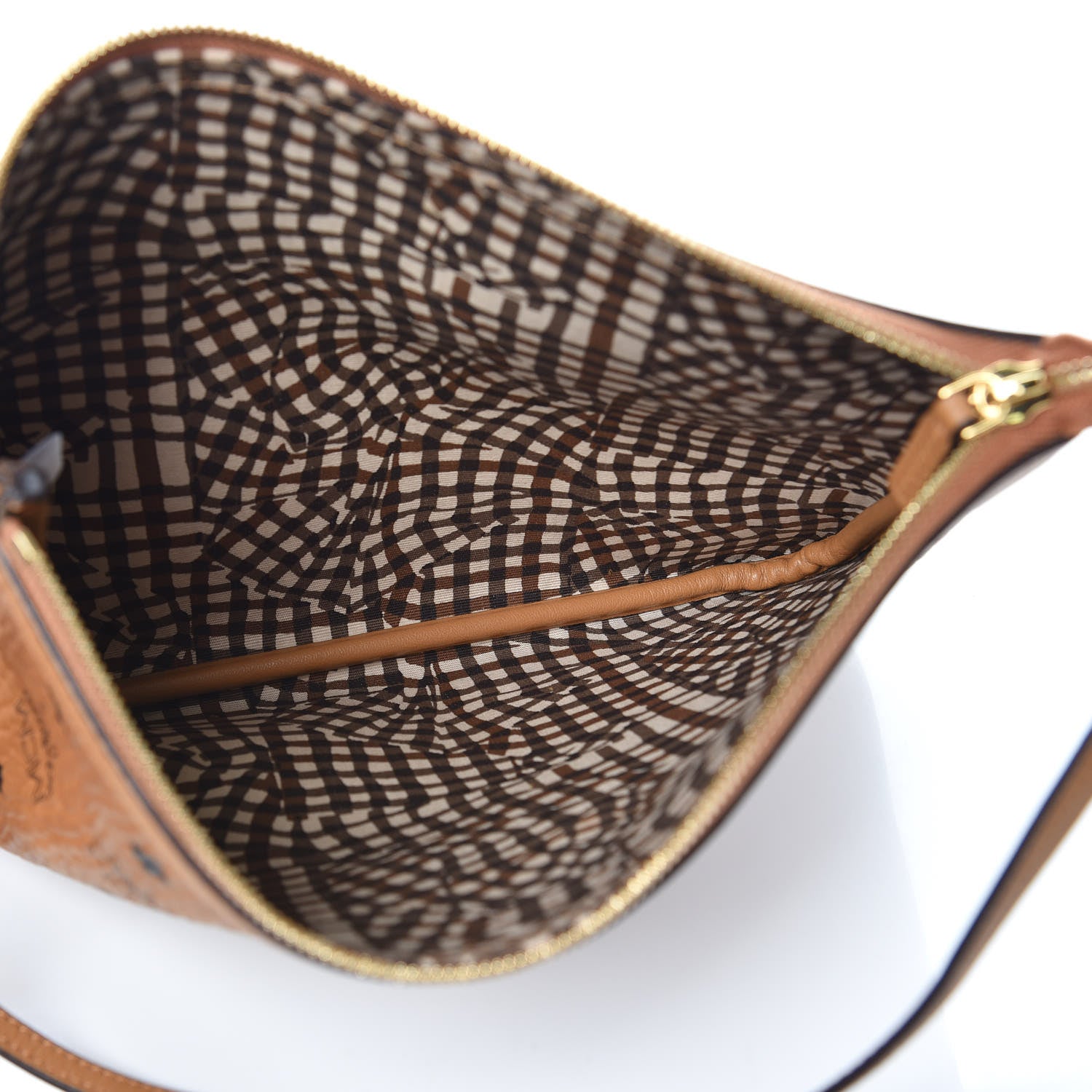 MCM Visetos Large Liz Reversible Shopper Tote Cognac 13 of 16