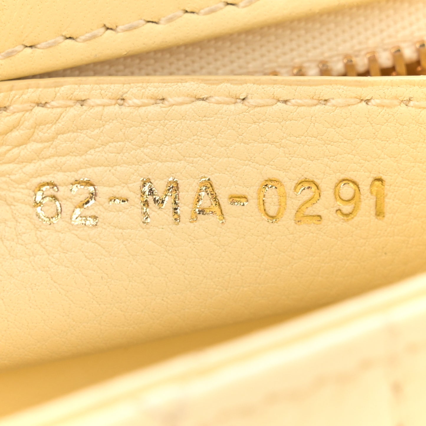 Calfskin Cannage Small Caro Bag Pale Yellow
