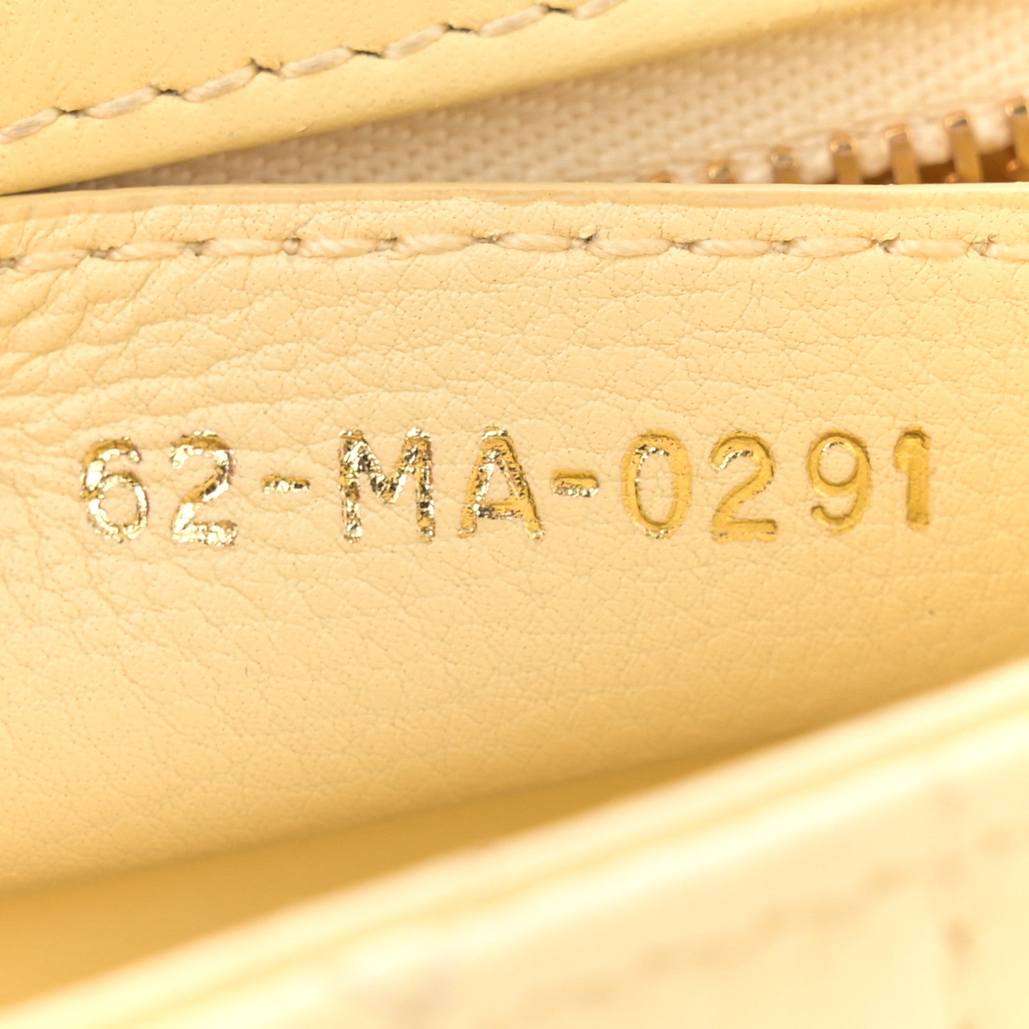 Christian Dior Calfskin Cannage Small Caro Bag Pale Yellow 7 of 14