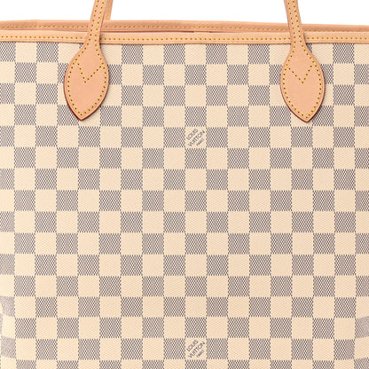 Louis Vuitton Damier Azur Neo Neverfull MM Rose Ballerine 8 of 11