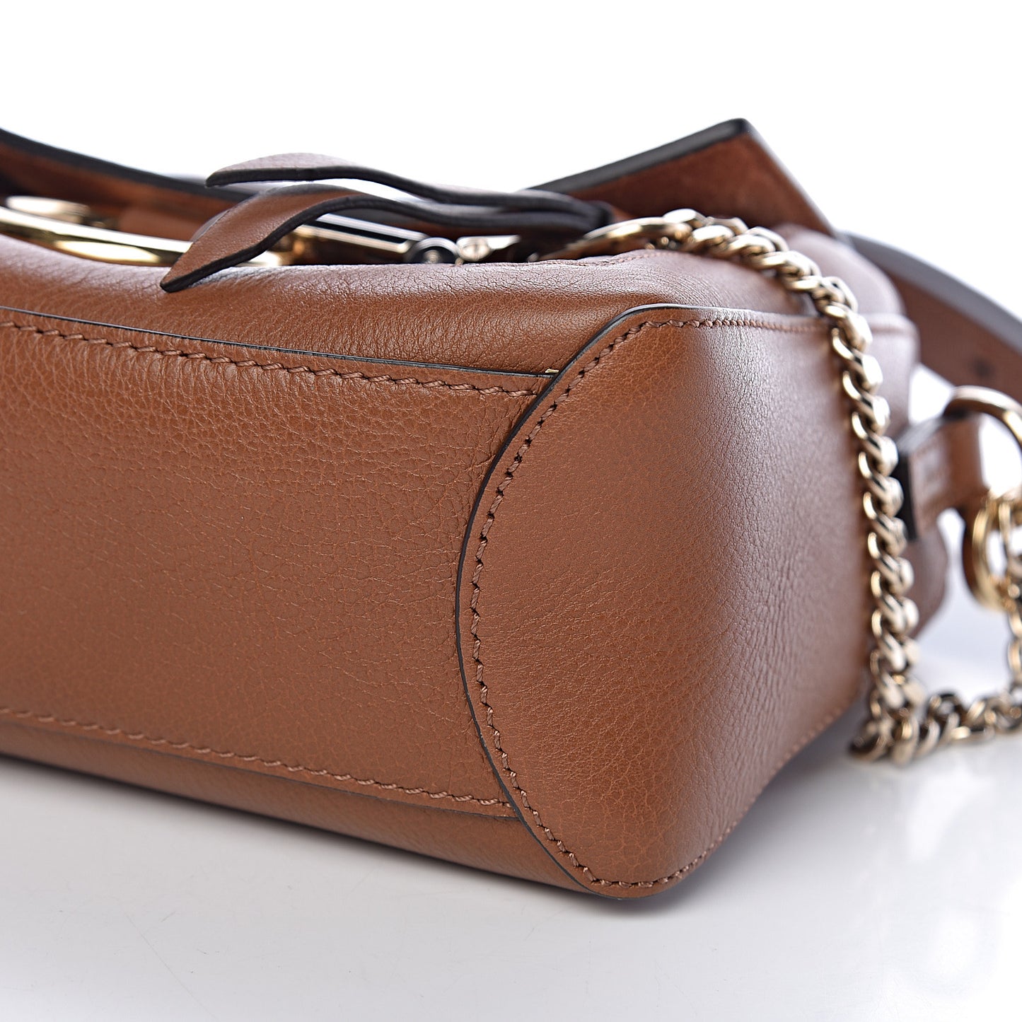 Calfskin Mini Faye Day Shoulder Bag Tan