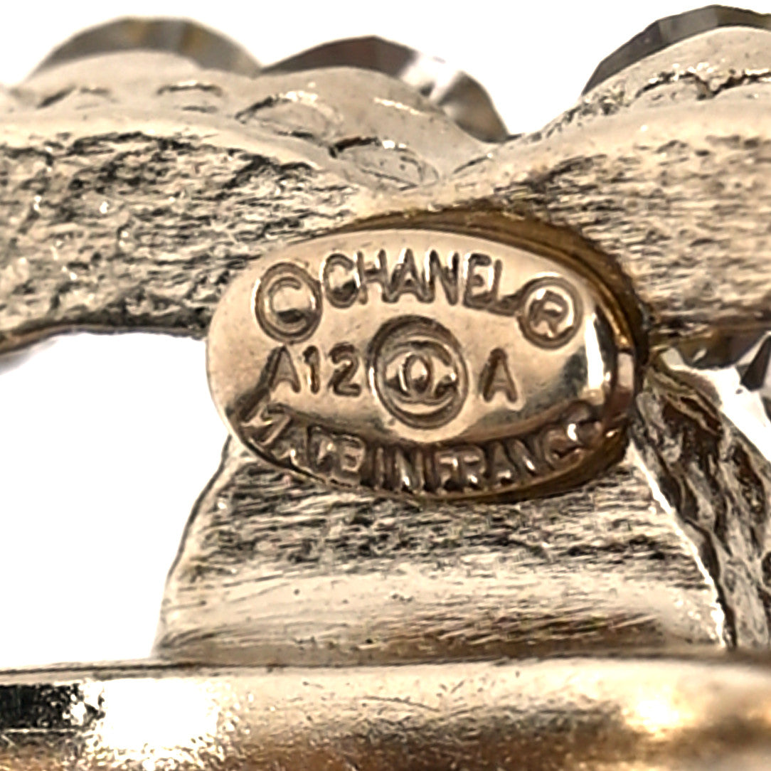 Metal Crystal CC Ring 6.25 Gold