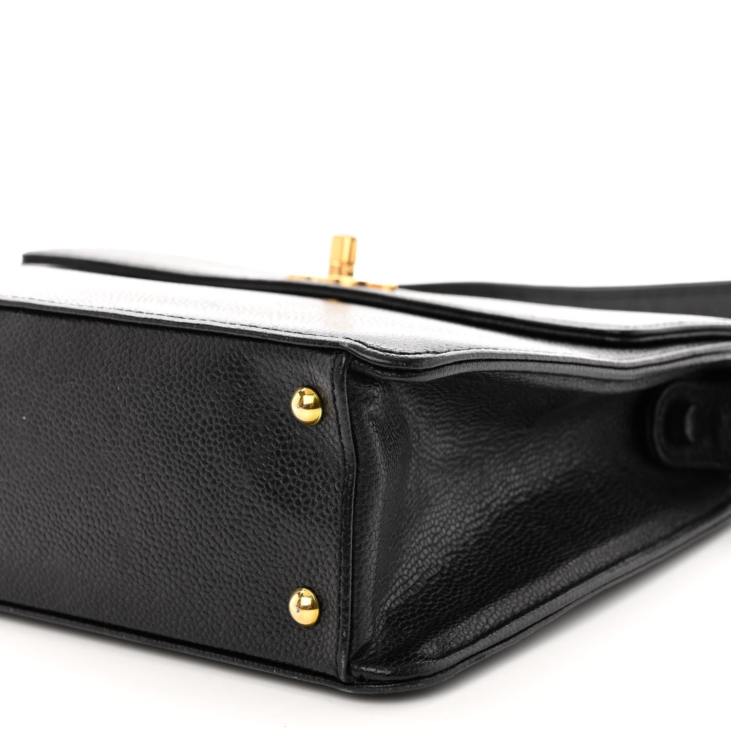 Chanel Caviar Flap Shoulder Bag Black 10 of 13