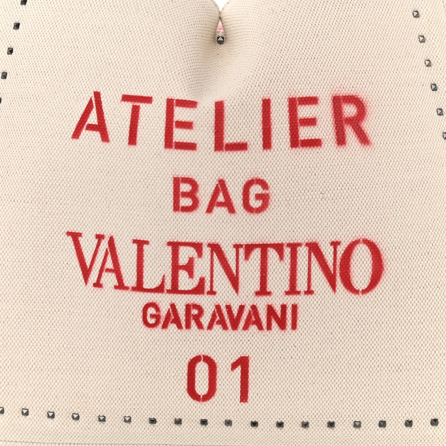 Canvas Atelier 01 Metal Stitch Edition Medium Tote Bag Naturale