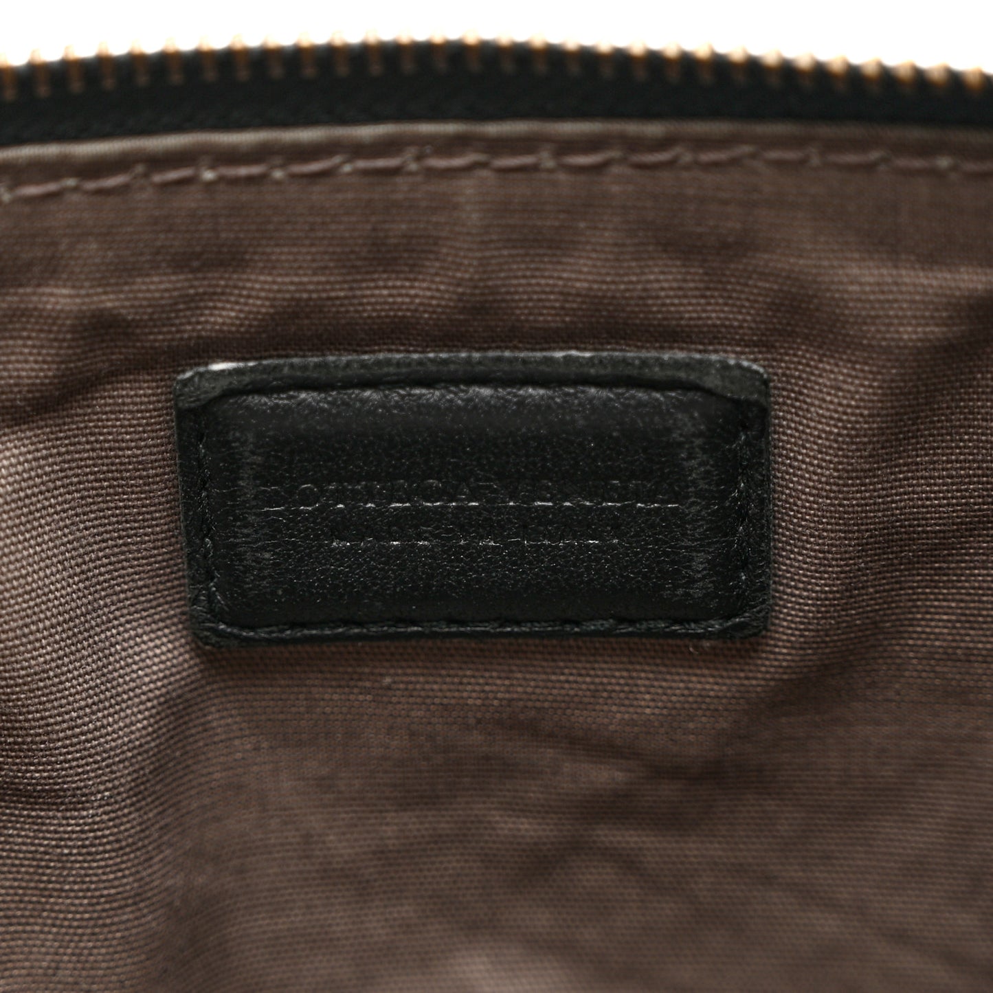 Nappa Intrecciato Medium Zip Pouch Black