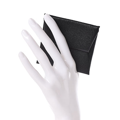 Hermes Chevre Mysore Bastia Coin Purse Black 2 of 8