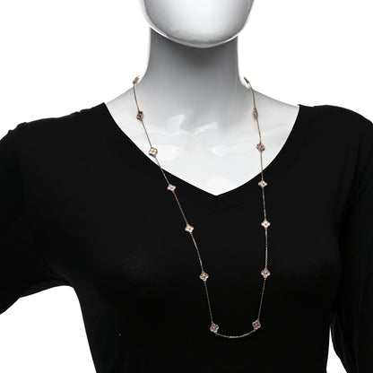Van Cleef & Arpels 18K Rose Gold 16 Motifs Sweet Alhambra Necklace 2 of 5