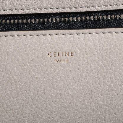 Celine Grained Calfskin Medium Edge Shoulder Bag Pearl Grey 6 of 9