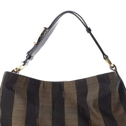 Fendi Pequin Cuoio Vegetale Large Hobo Tobacco Black Cuoio 15 of 15