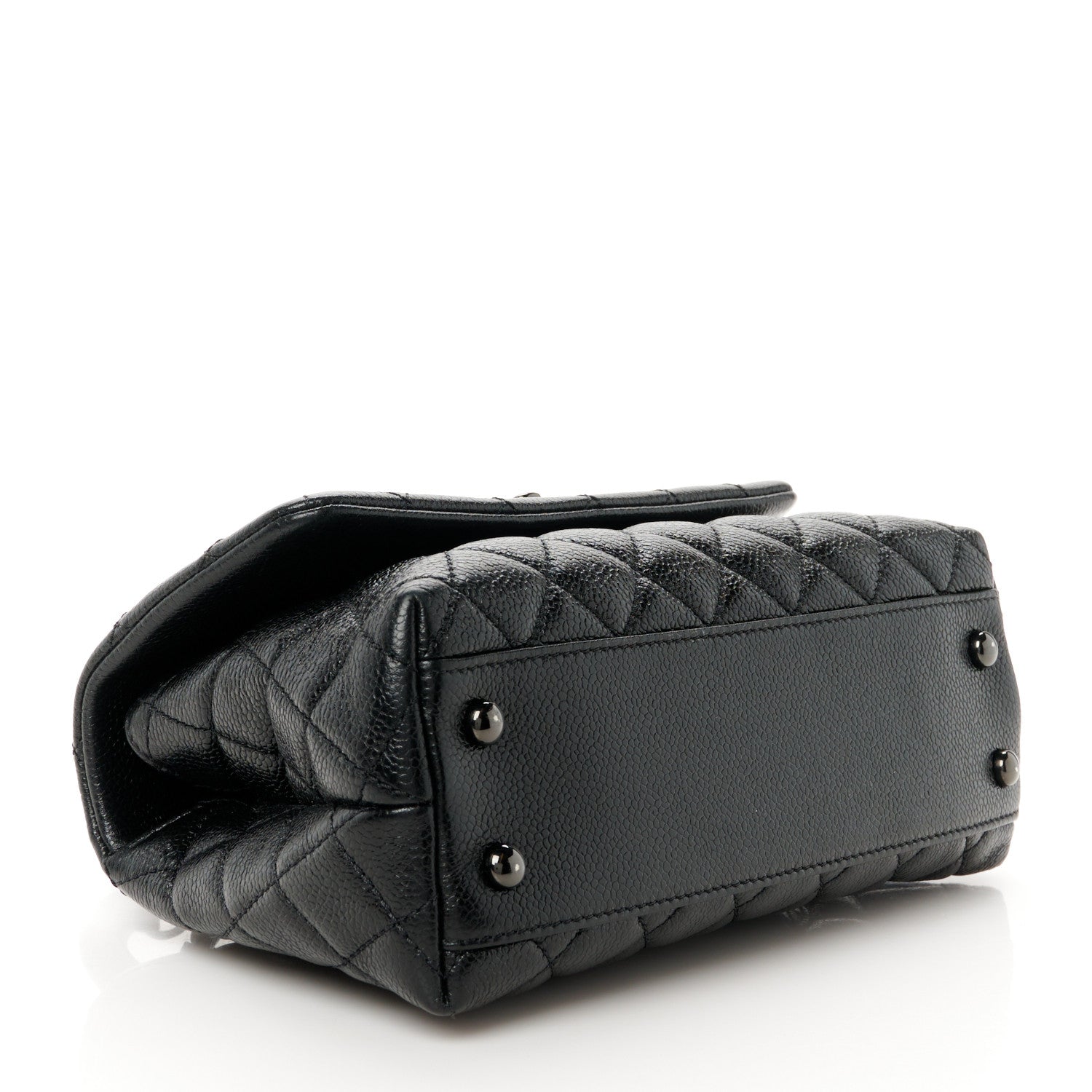 Chanel Caviar Quilted Mini Coco Handle Flap So Black 4 of 11