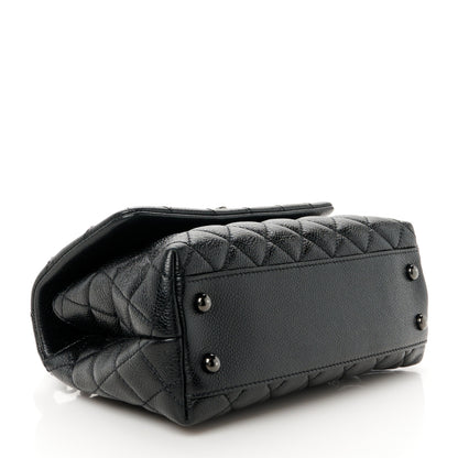 Chanel Caviar Quilted Mini Coco Handle Flap So Black 4 of 11
