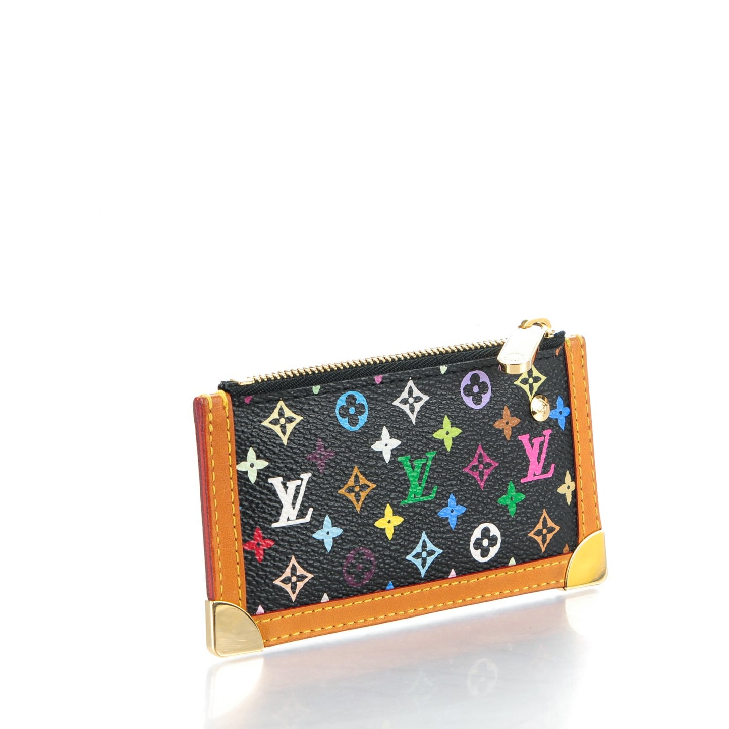 Monogram Multicolor Key Pouch Black