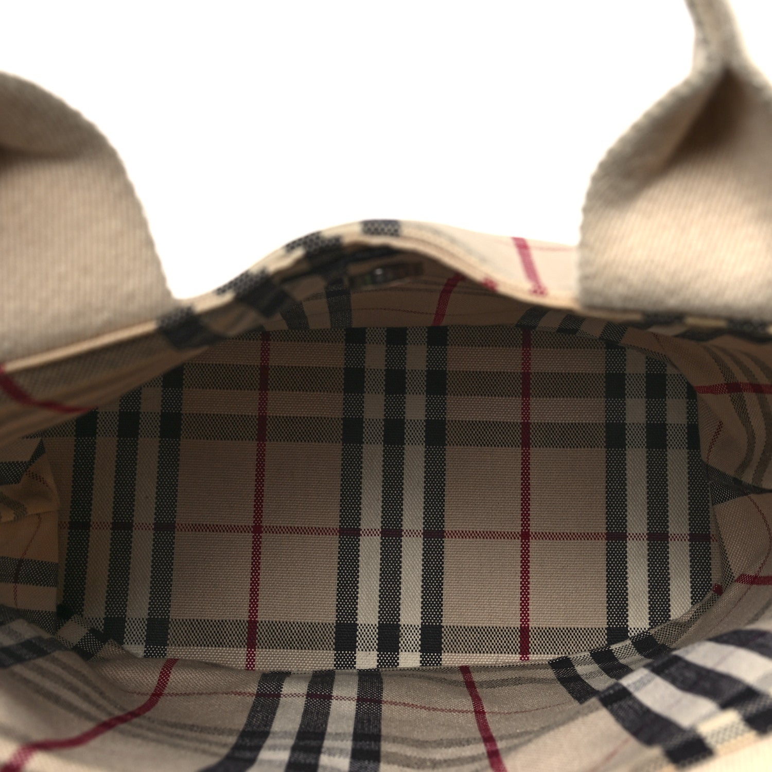 Burberry House Check Espadrille Bucket Bag Beige 5 of 13