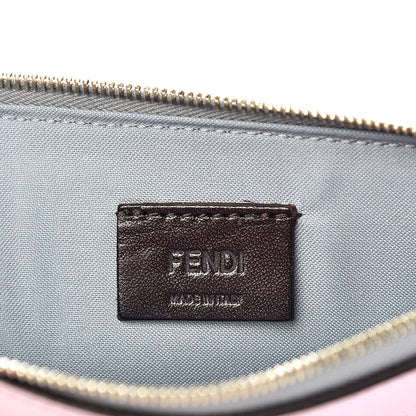 Fendi Vitello Elite Monster Eyes Studded Zip Pouch Ghiaccio Black Multicolor 6 of 8