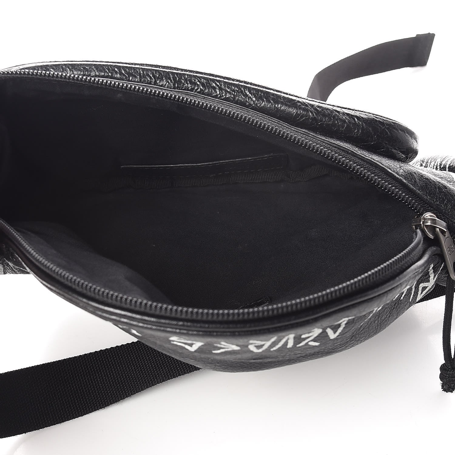 Balenciaga Agneau Arena Graffiti All Over Explorer Belt Bag Black White 5 of 12