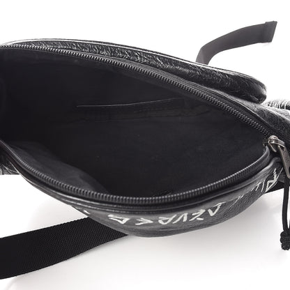 Balenciaga Agneau Arena Graffiti All Over Explorer Belt Bag Black White 5 of 12